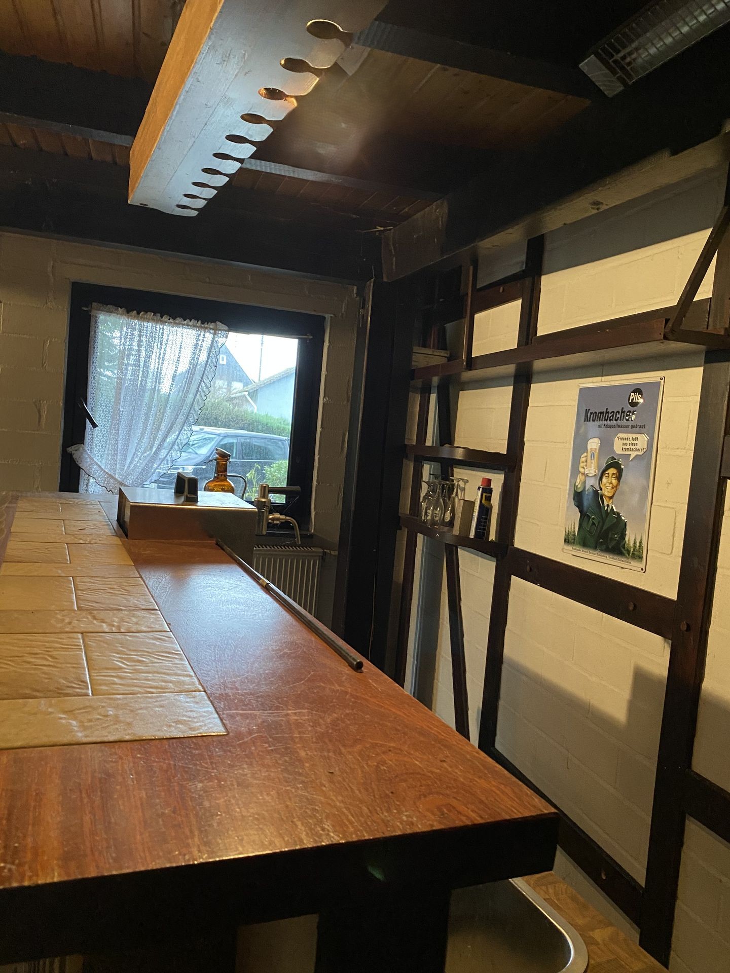 Rahrbach: Gartenhaus mit Kamin+Theke als Motorrad-Garage, Werkstatt, Hobby-, Probe-, Lagerraum...